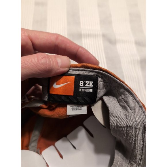 Nike Heritage 86 Orange Texas Longhorns Women\'s Adjustable Hat Raised NWT